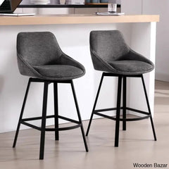 Absalomz Swivel 25.2āā Counter Stool - Wooden Bazar