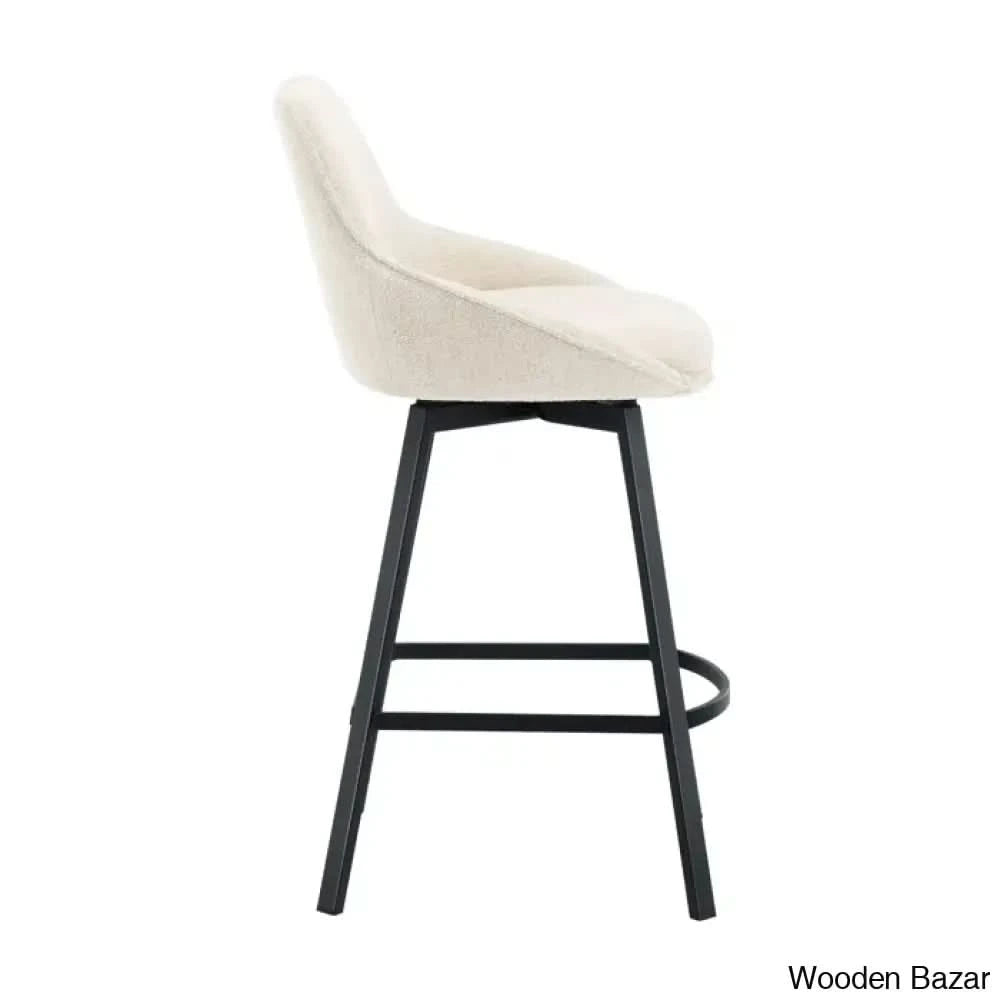 Absalomz Swivel 25.2āā Counter Stool - Wooden Bazar