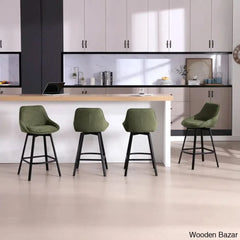 Absalomz Swivel 25.2āā Counter Stool - Wooden Bazar