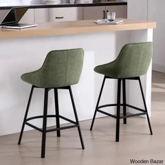 Absalomz Swivel 25.2āā Counter Stool - Wooden Bazar