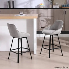 Absalomz Swivel 25.2āā Counter Stool - Wooden Bazar