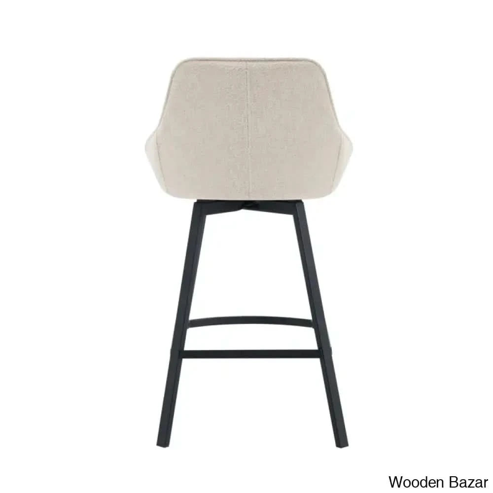Absalomz Swivel 25.2āā Counter Stool - Wooden Bazar