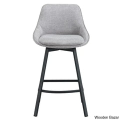 Absalomz Swivel 25.2āā Counter Stool - Wooden Bazar Gray / 1 Piece
