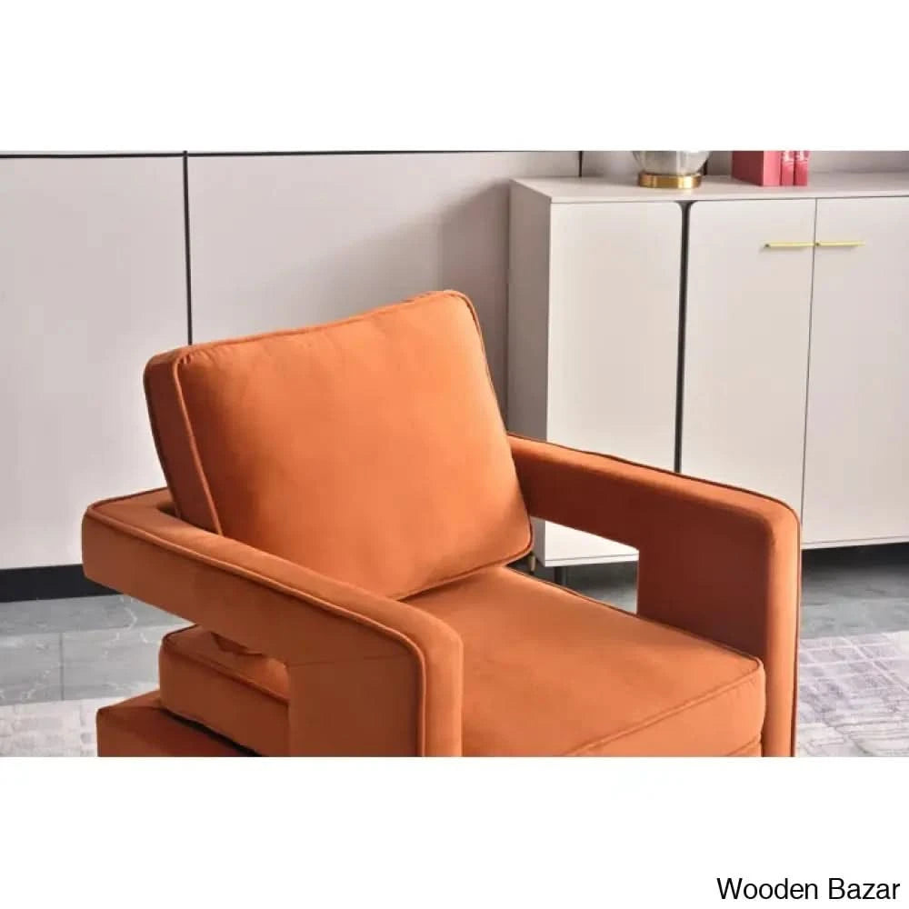 Arm Chair with Steel Leg-3