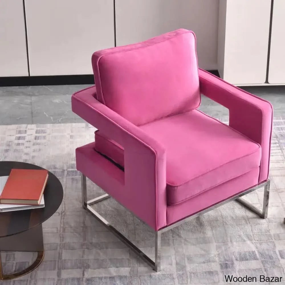 Arm Chair with Steel Leg -11