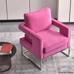 Arm Chair with Steel Leg -11