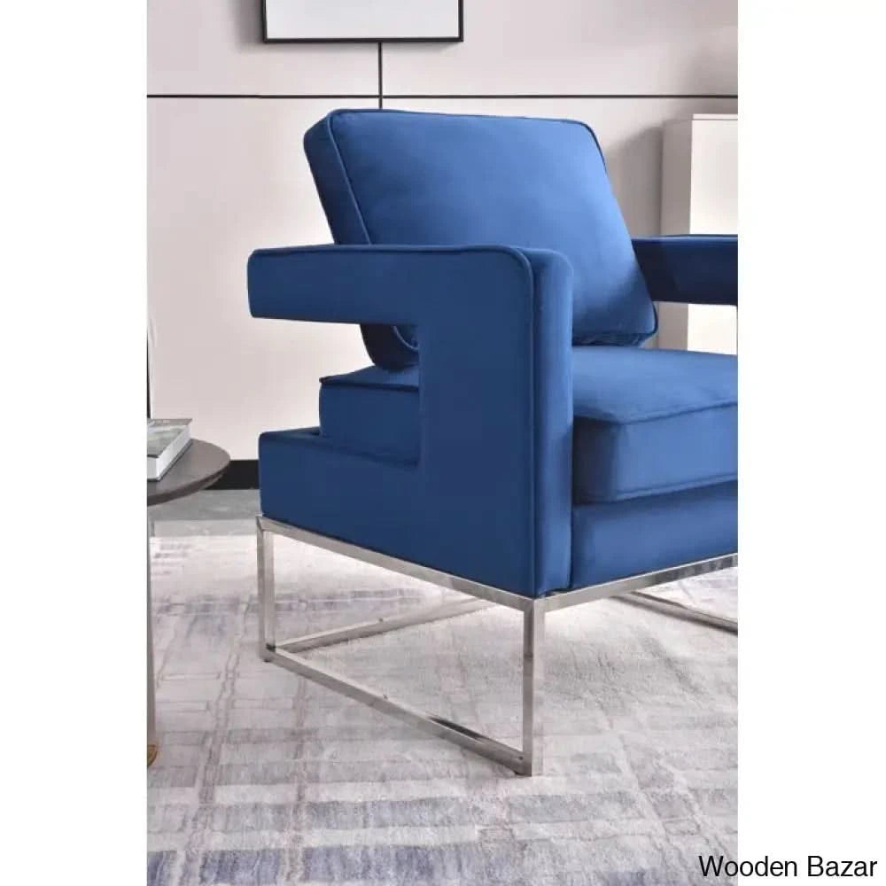 Arm Chair with Steel Leg -9