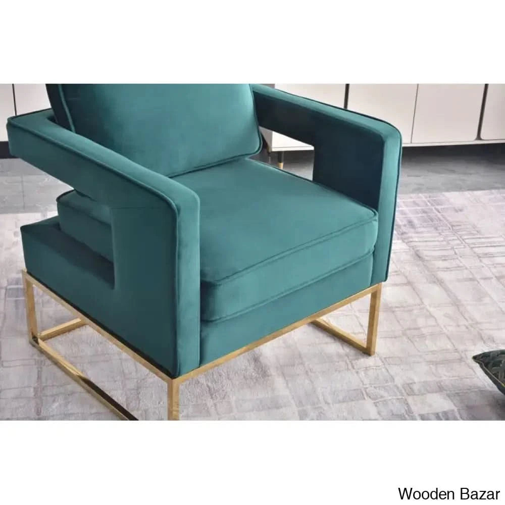 Arm Chair with Steel Leg -6