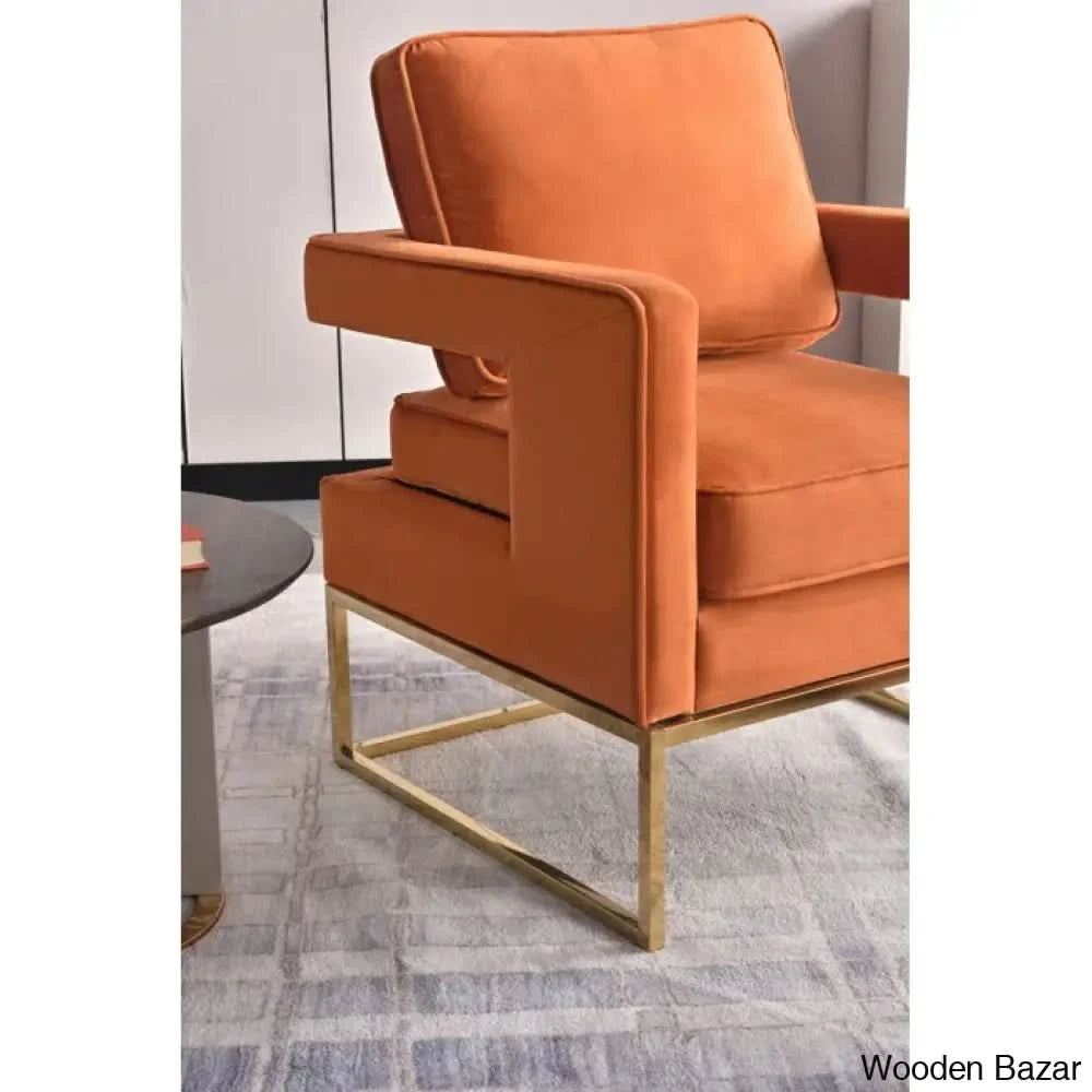 Arm Chair with Steel Leg -1