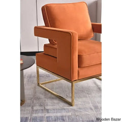 Arm Chair with Steel Leg -1