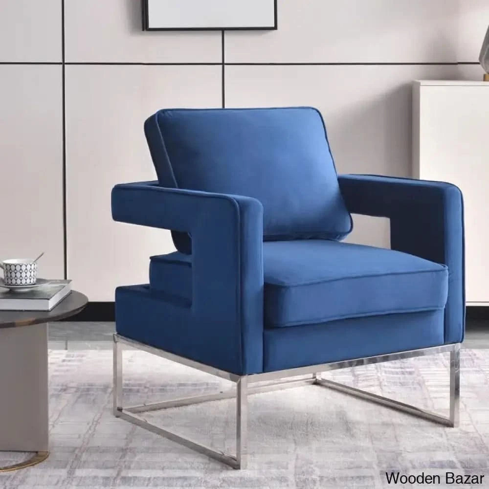 Arm Chair with Steel Leg -8