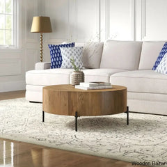 Aceton Coffee Table And Center Table - Wooden Bazar Amber Oak