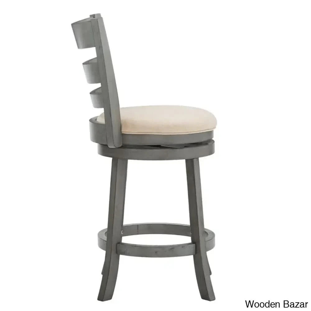 Adelynnc Swivel Upholstered Counter And Bar Stool