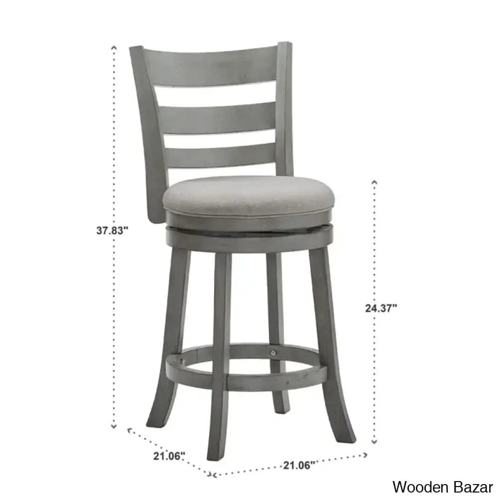 Adelynnc Swivel Upholstered Counter And Bar Stool