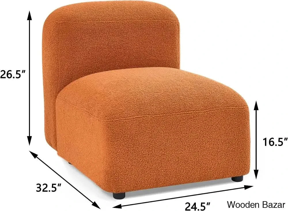 Ader Minimalist Convertible Modular Sectional Sofa In L-Shaped