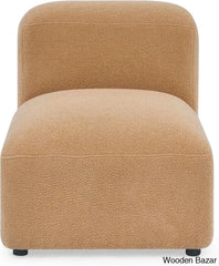 Ader Minimalist Convertible Modular Sectional Sofa In L-Shaped Camel / Chair