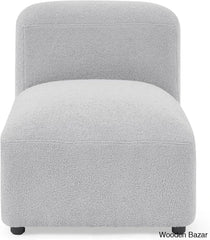 Ader Minimalist Convertible Modular Sectional Sofa In L-Shaped Grey / Chair