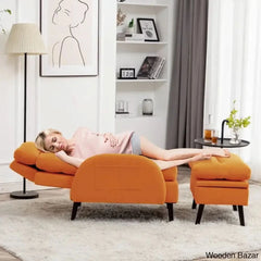 Adjustable Accent Lounge Recliner Chair With Storage Ottoman