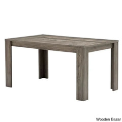 Adline Modern 4 Seater Dining Table Set - Wooden Bazar