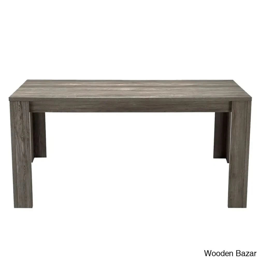 Adline Modern 4 Seater Dining Table Set - Wooden Bazar