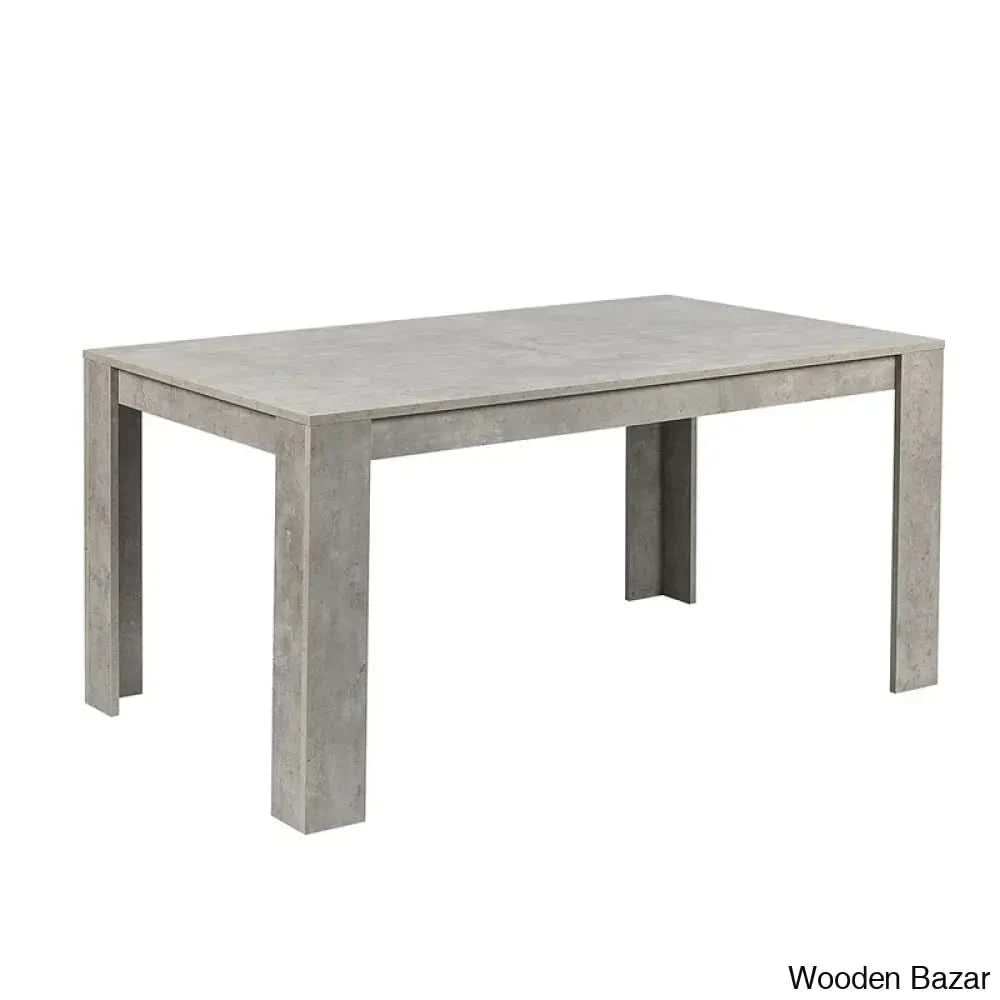 Adline Modern 4 Seater Dining Table Set - Wooden Bazar