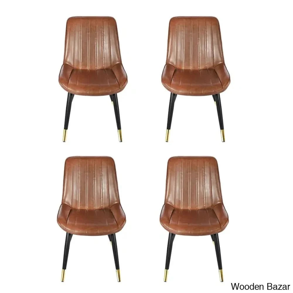 Adline Modern 4 Seater Dining Table Set - Wooden Bazar