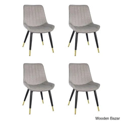 Adline Modern 4 Seater Dining Table Set - Wooden Bazar