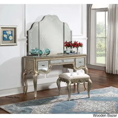 Akeel Vanity Dressing Table With Mirror And Stool