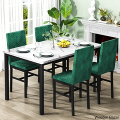 Akil 4 Seater Wooden Dining Table Set For Modern Homes - Bazar