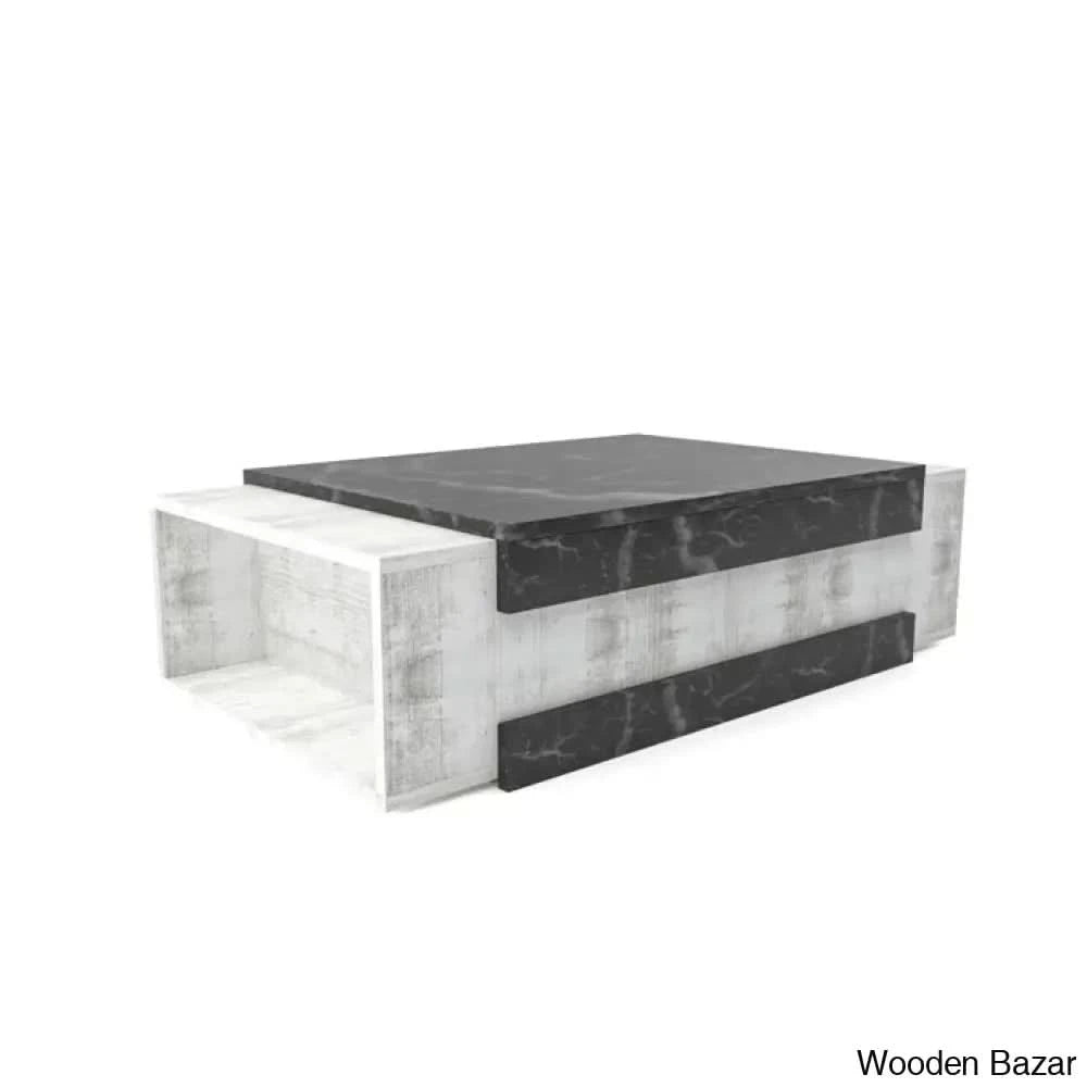 Akshah Floor Shelf Coffee And Center Table With Storage