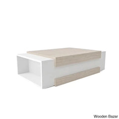 Akshah Floor Shelf Coffee And Center Table With Storage