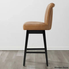 Alanyso Swivel Counter & Bar Stool (Set Of 2) - Wooden Bazar