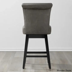 Alanyso Swivel Counter & Bar Stool (Set Of 2) - Wooden Bazar