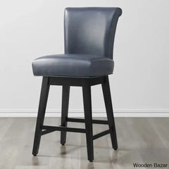 Alanyso Swivel Counter & Bar Stool (Set Of 2) - Wooden Bazar Dark Blue / (26āā Seat Height)