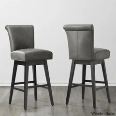 Alanyso Swivel Counter & Bar Stool (Set Of 2) - Wooden Bazar Gray / (30āā Seat Height)