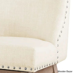 Albaughz Swivel Upholstered 26’’ Counter Stool With Solid Wood Frame (Set Of 4)