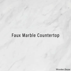 Alexander-Jay Marble Top Kitchen Trolley Cart Cabinet Kitchen Island With Storage