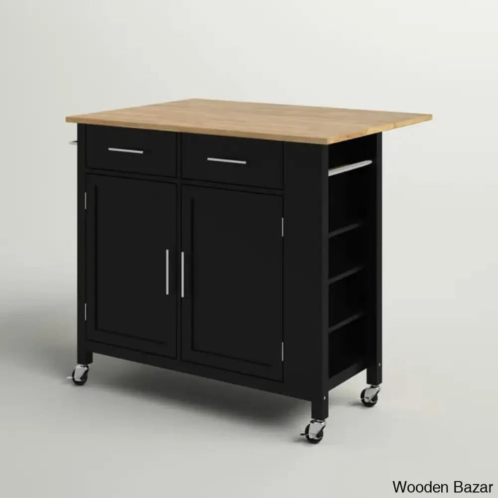 Allura Kitchen Island Trolley Cart Cabinet Kitchen Island With Storage