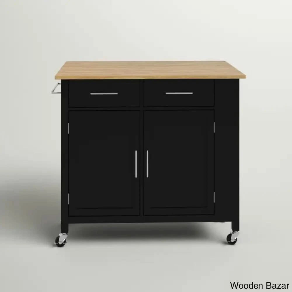 Allura Kitchen Island Trolley Cart Cabinet Kitchen Island With Storage