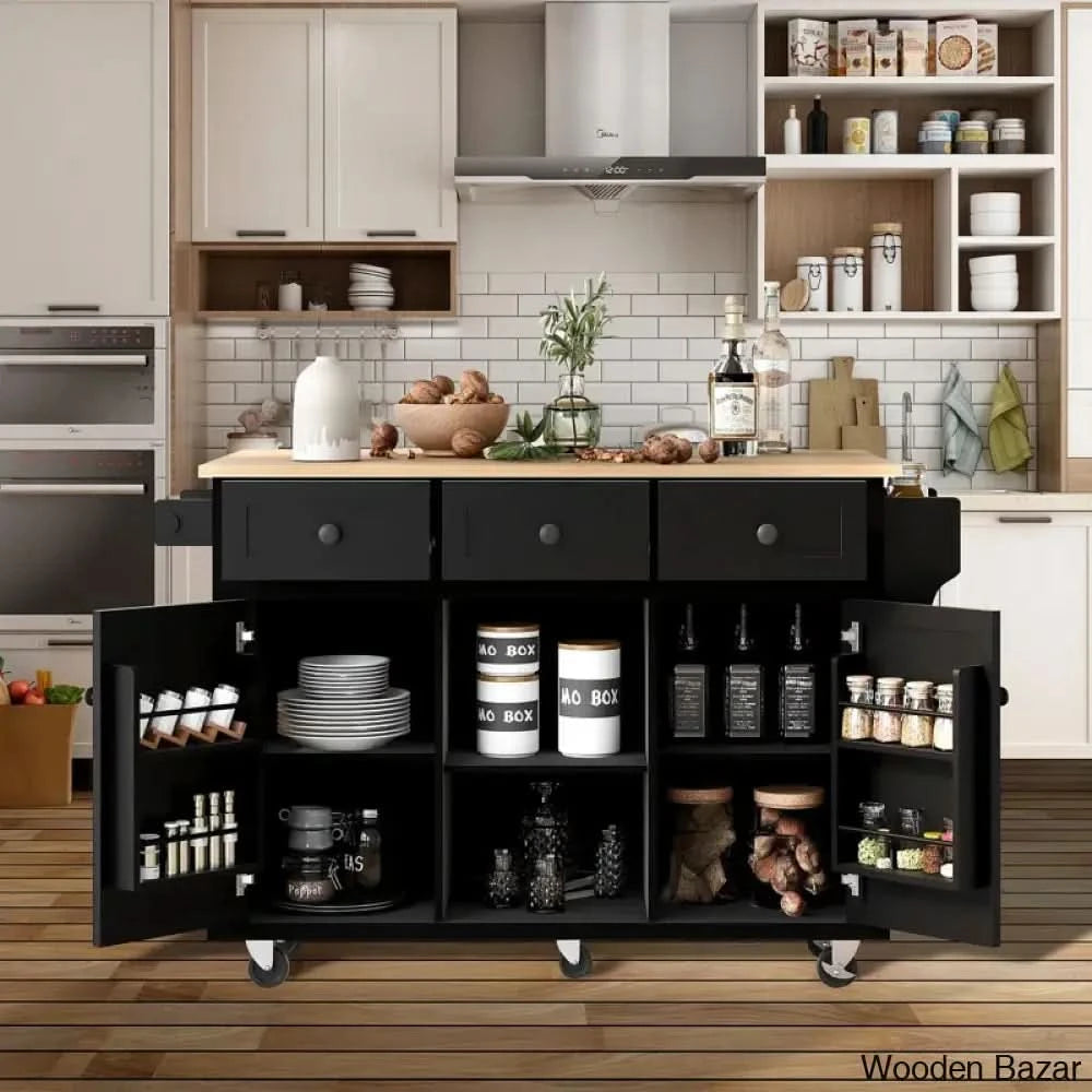Wood Slab Kitchen Cart Plans 15+ Unique Wooden Kitchen Designs: