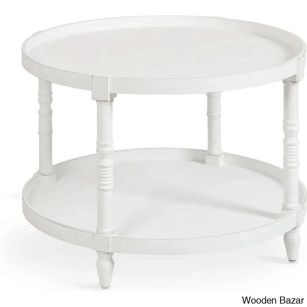 Ameleay Tiered Round Living Room Coffee And Center Table
