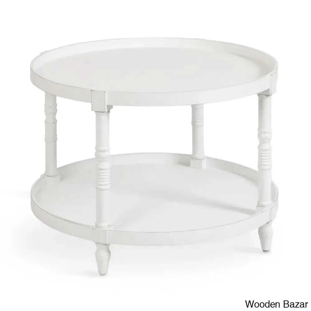 Ameleay Tiered Round Living Room Coffee And Center Table