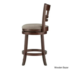 Amerahz Swivel Upholstered Counter And Bar Stool