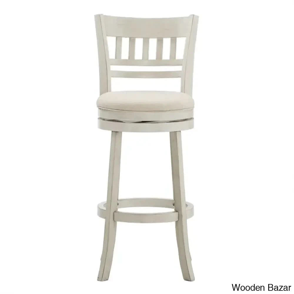 Amerahz Swivel Upholstered Counter And Bar Stool