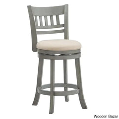 Amerahz Swivel Upholstered Counter And Bar Stool