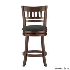 Amerahz Swivel Upholstered Counter And Bar Stool