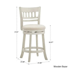 Amerahz Swivel Upholstered Counter And Bar Stool