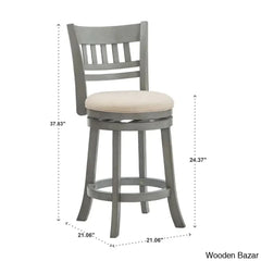 Amerahz Swivel Upholstered Counter And Bar Stool
