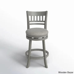 Amerahz Swivel Upholstered Counter And Bar Stool