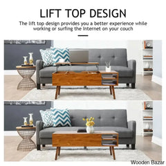 Amethyc Lift Top Coffee And Center Table With Storage